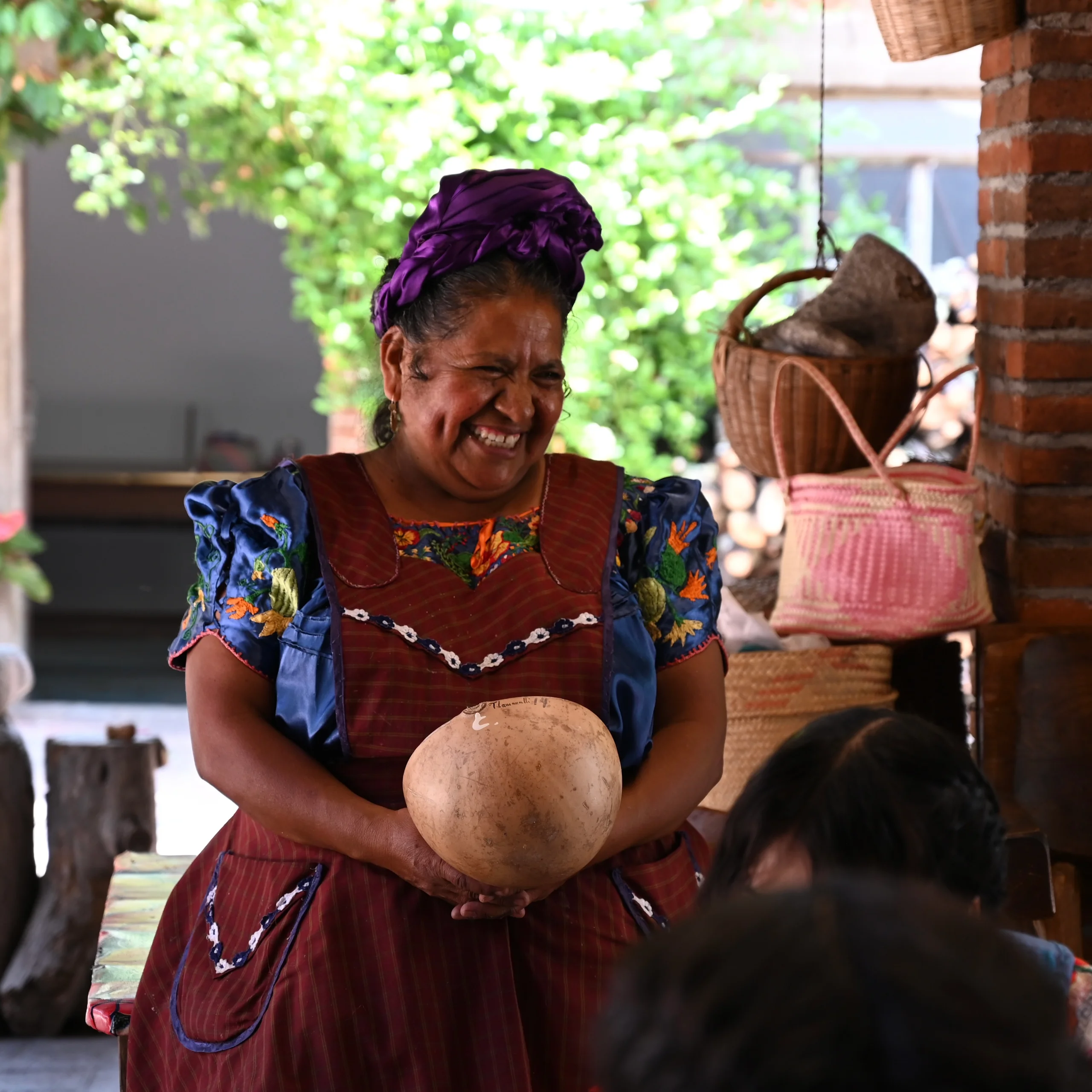 Abigail Mendoza en su cocina en Oaxaca