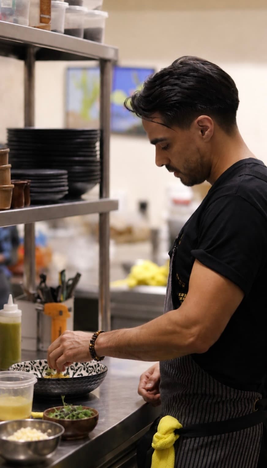 Erick in his kitchen